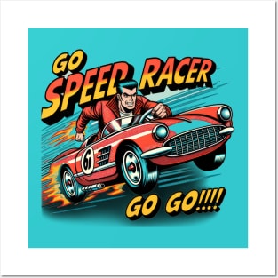 Vintage Go Speed Racer Go Go!!! Posters and Art